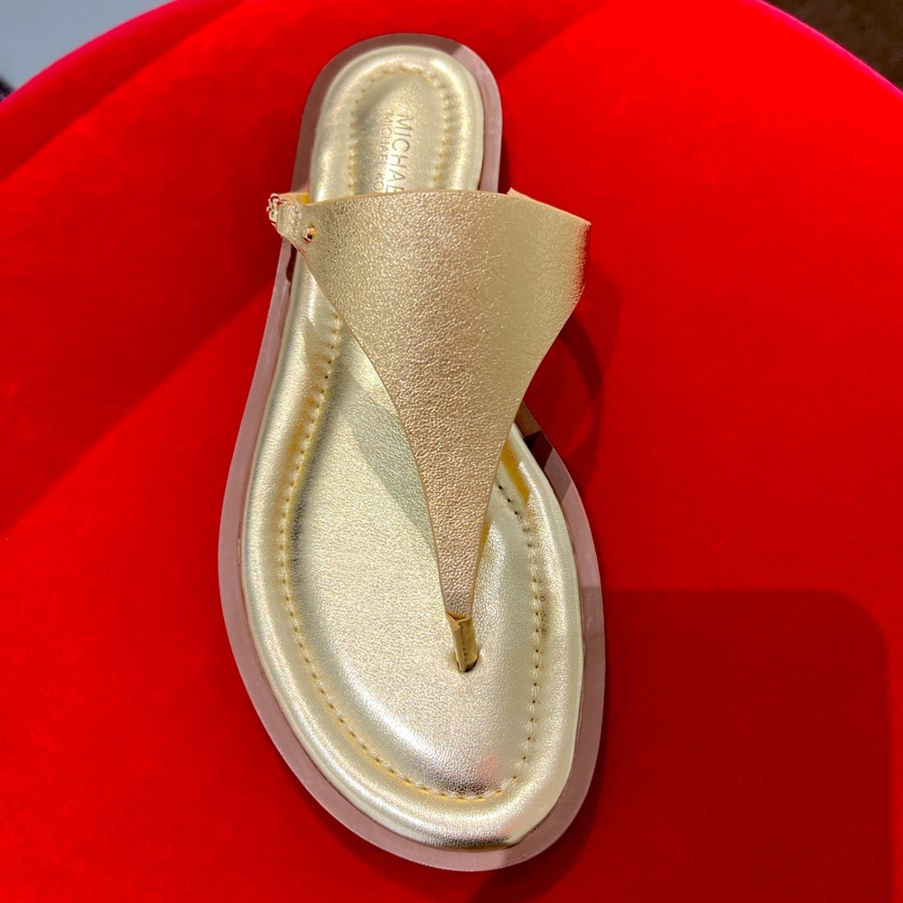 Michael kors gold sandals size 9.5 NWT